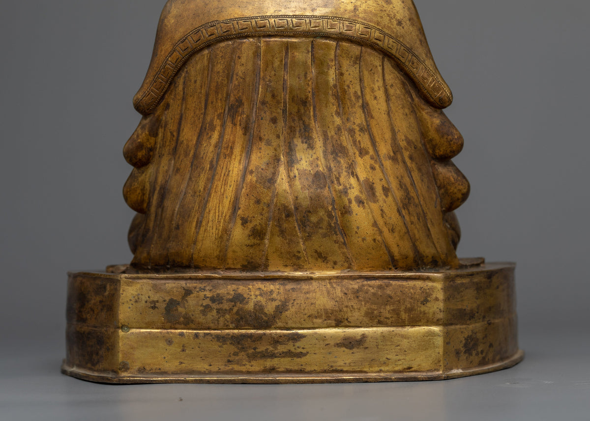 Gampopa Statue | Antique Finish Figure of A Tibetan Master
