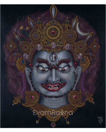 Bhairava Thangka Print 