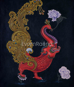 Red Hiti Manga Art Print