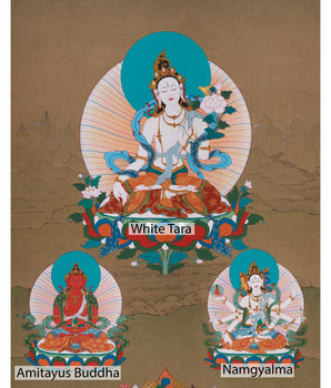 Bodhisattva of Longevity | Embrace the Blessings of White Tara, Amitayus & Namgyalma