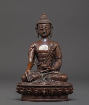 Handmade Ratnasambhava Copper Statue