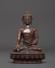 Handmade Ratnasambhava Copper Statue