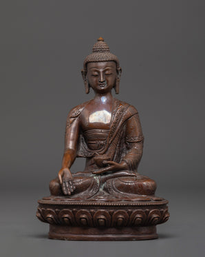 Handmade Ratnasambhava Copper Statue