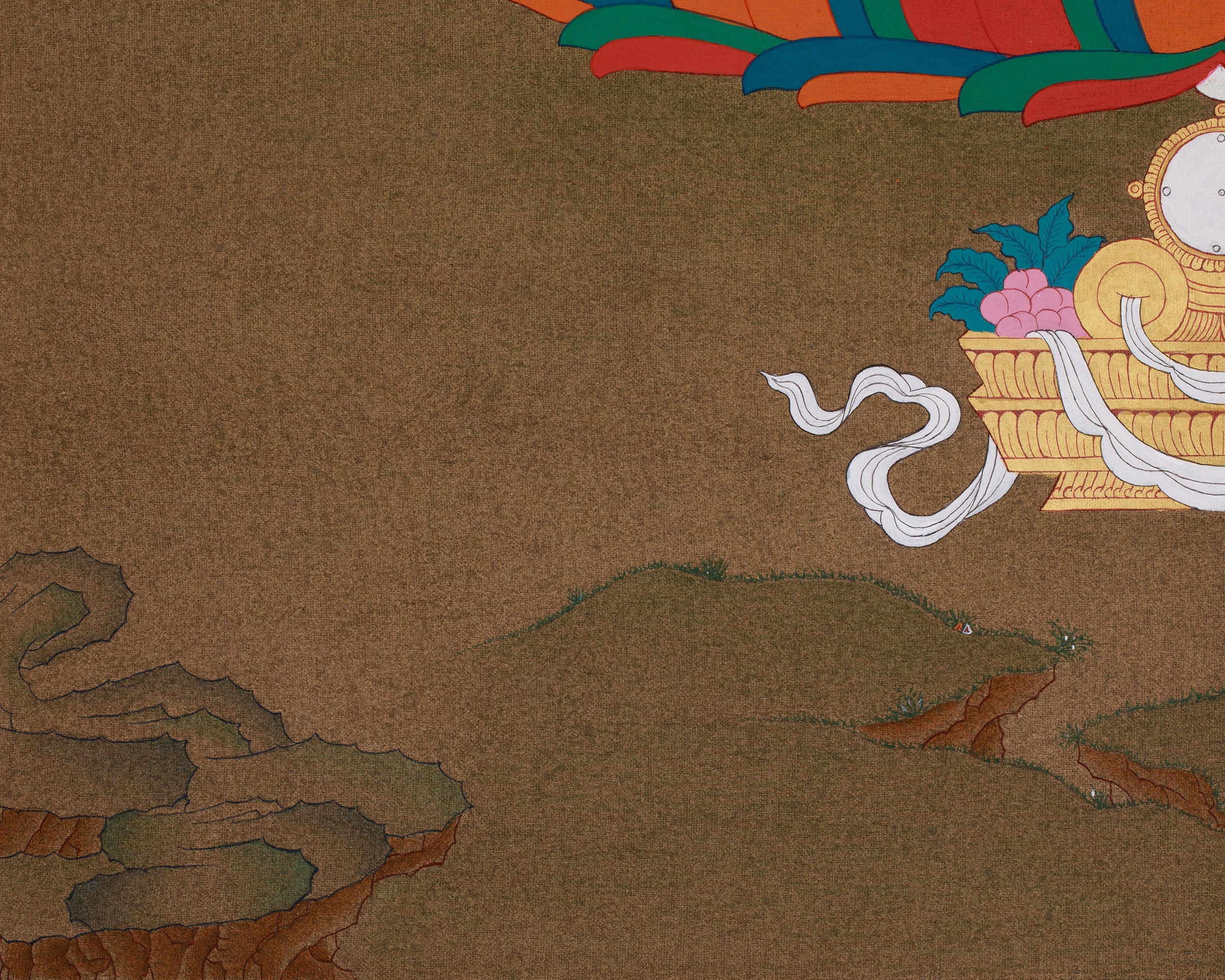 Sacred Amitabha Buddha Thangka | Radiating Boundless Light and Serenity