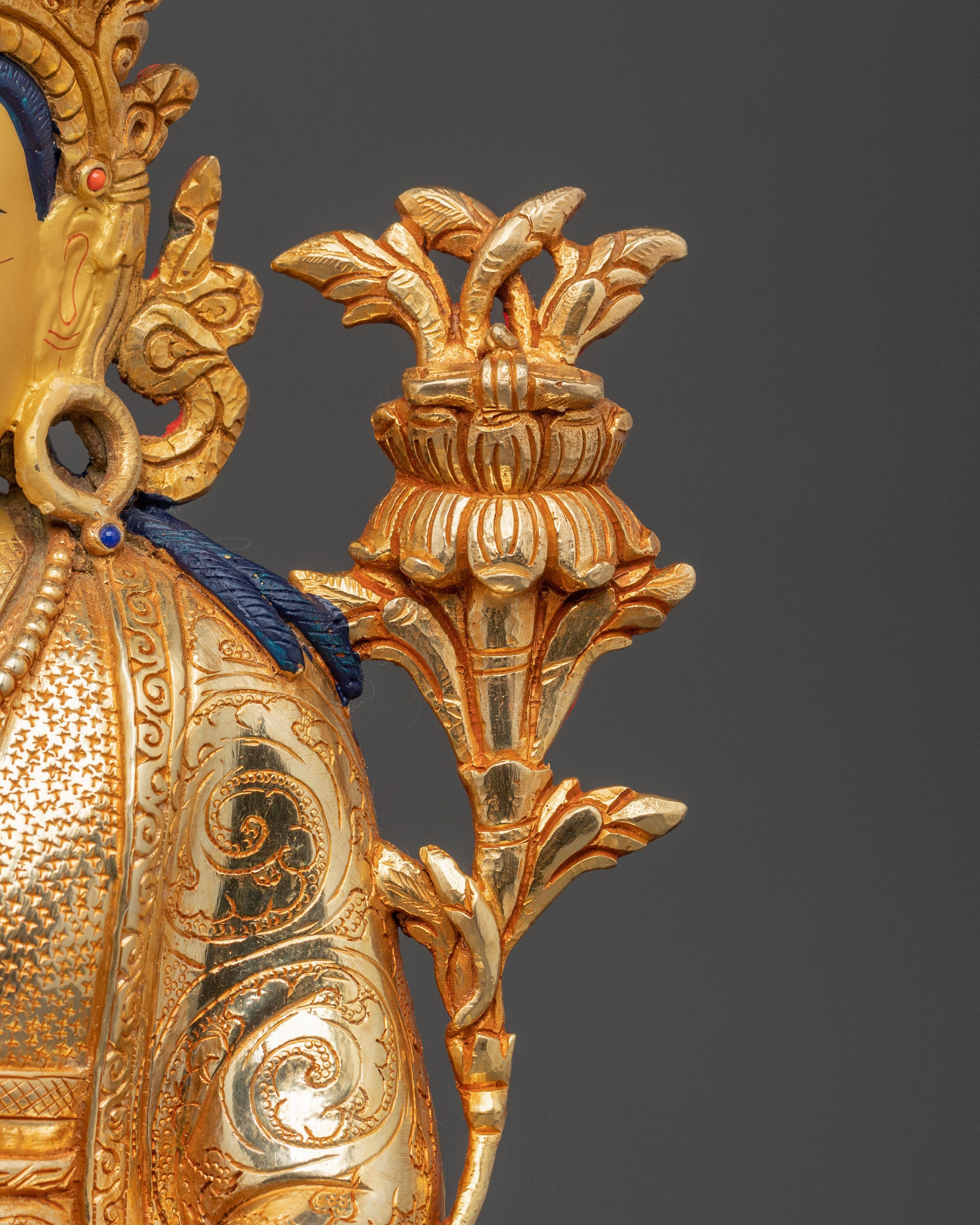 Trisong Detsen Santaraksita Statue Set | Buddhist Art Statue Set