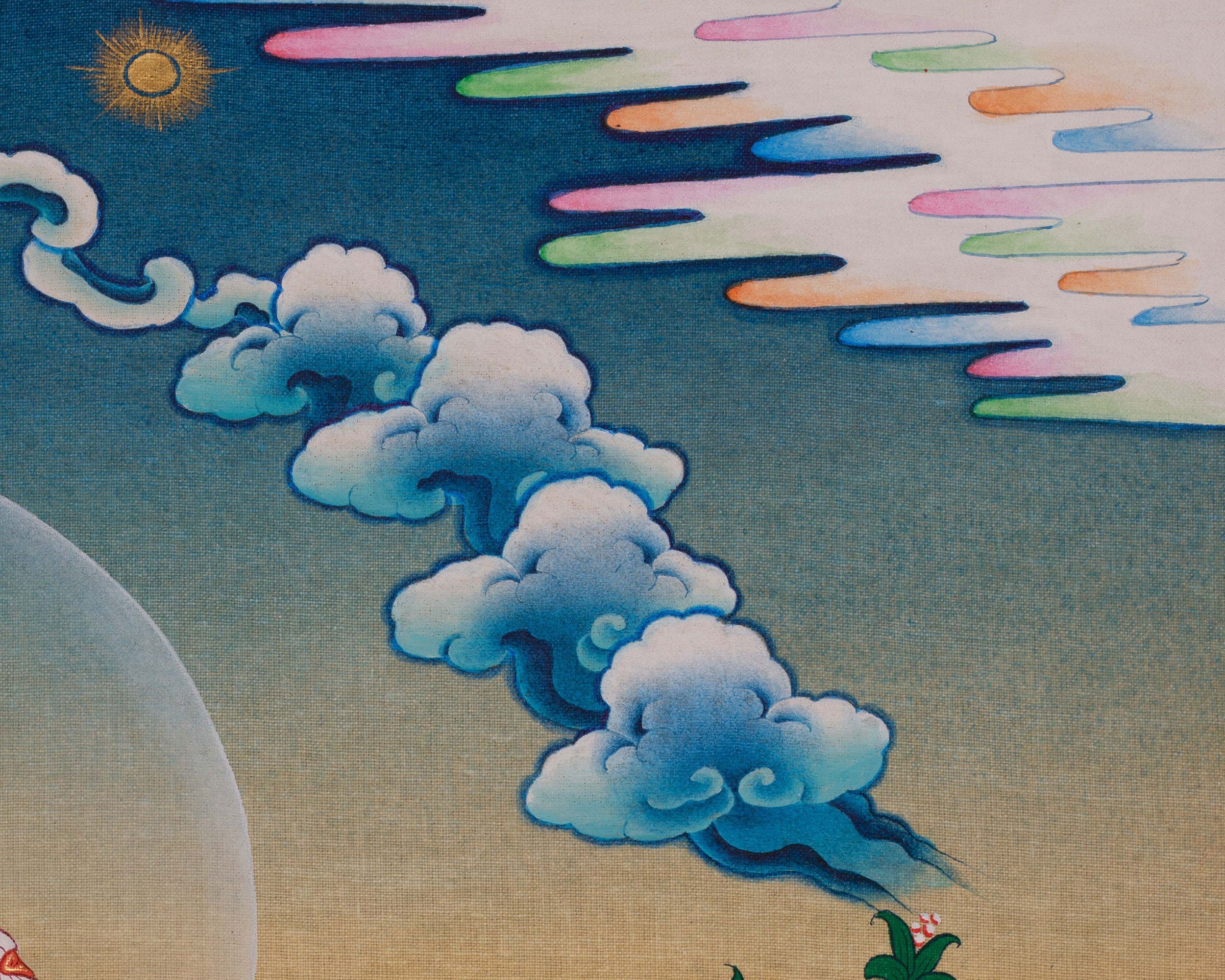 Mahasiddha Naropa Thangka | Vajrayana Buddhist Master Artwork