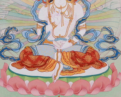 Beautiful Yeshe Tsogyel Thangka | Consort of Guru Padmasambhava