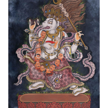 singini-goddess-thangka-print-wall-decor
