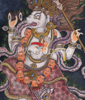 Singini Goddess Thangka Print | Wall Decor