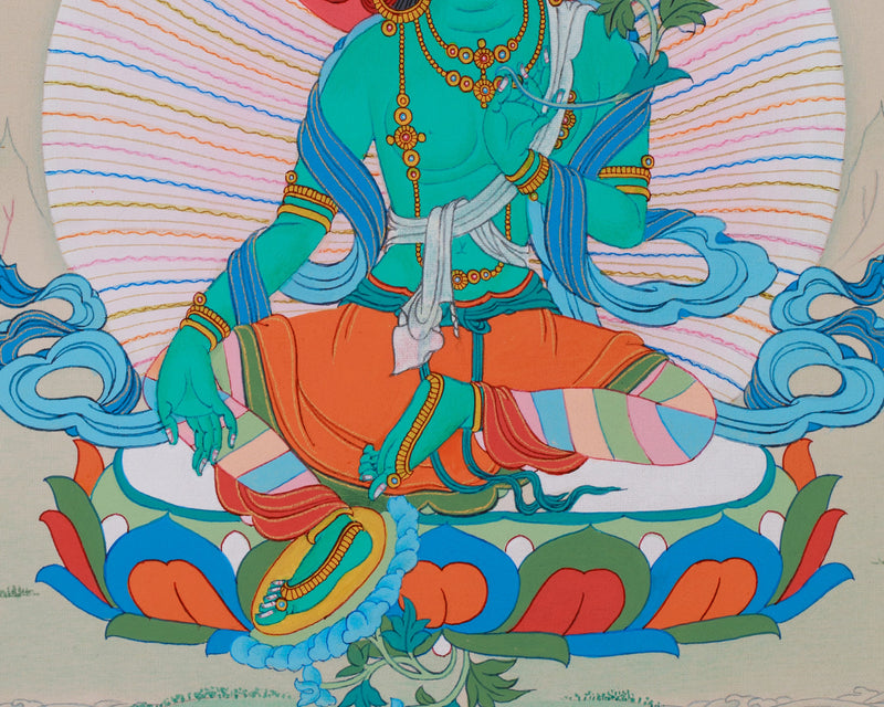 Green Tara, Mother of Liberation | Tibetan Thangka