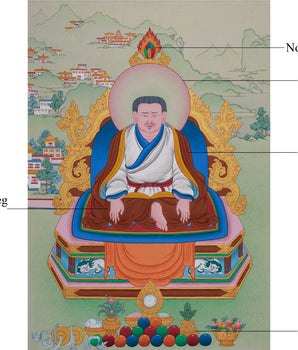 Guru Marpa Lotsawa Thangka | A Portrayal of the Great Translator