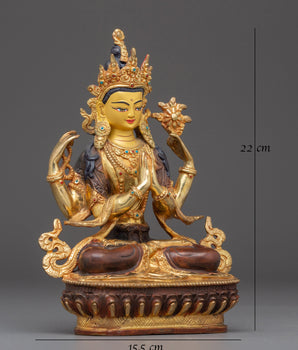 Statue of Chenrezig: The Bodhisattva of Compassion