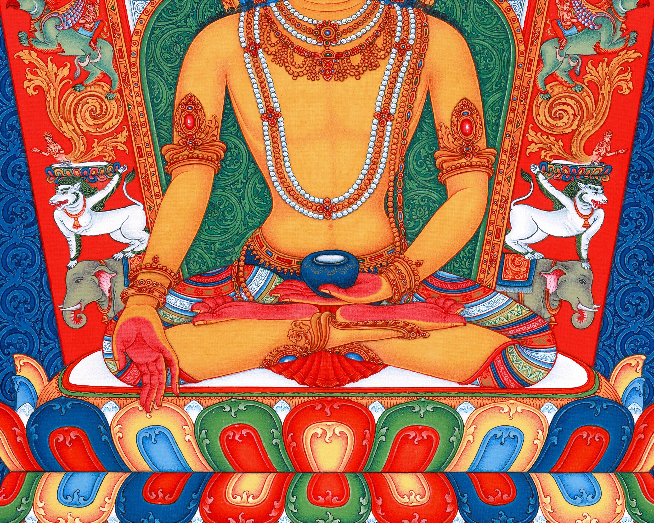 Buddha Ratnasambhava Giclee Print | Eternal Light of the Dhyani Buddha