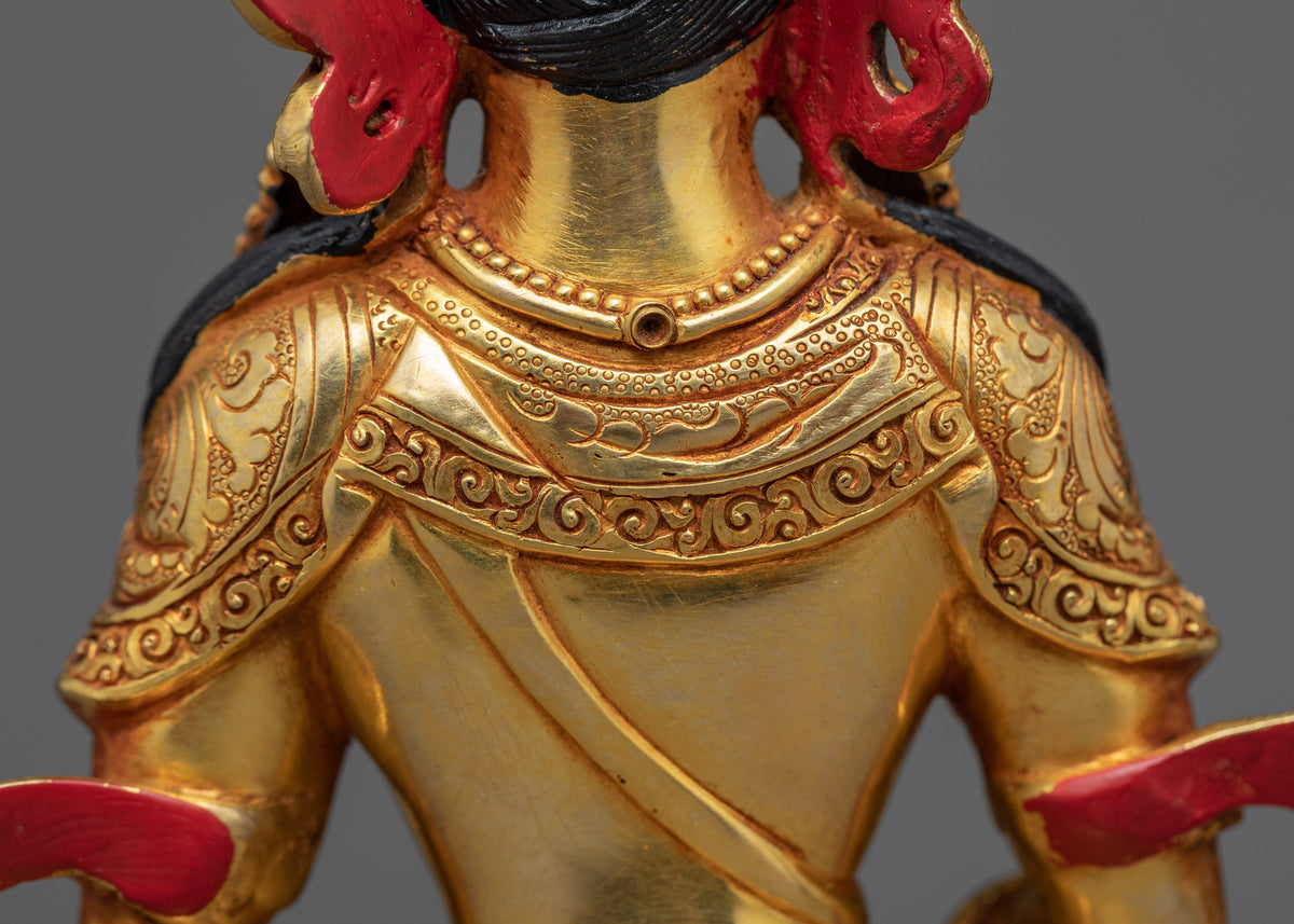 Long Life Buddha Statue | Amitayus Deity Traditional Hand Carved Art