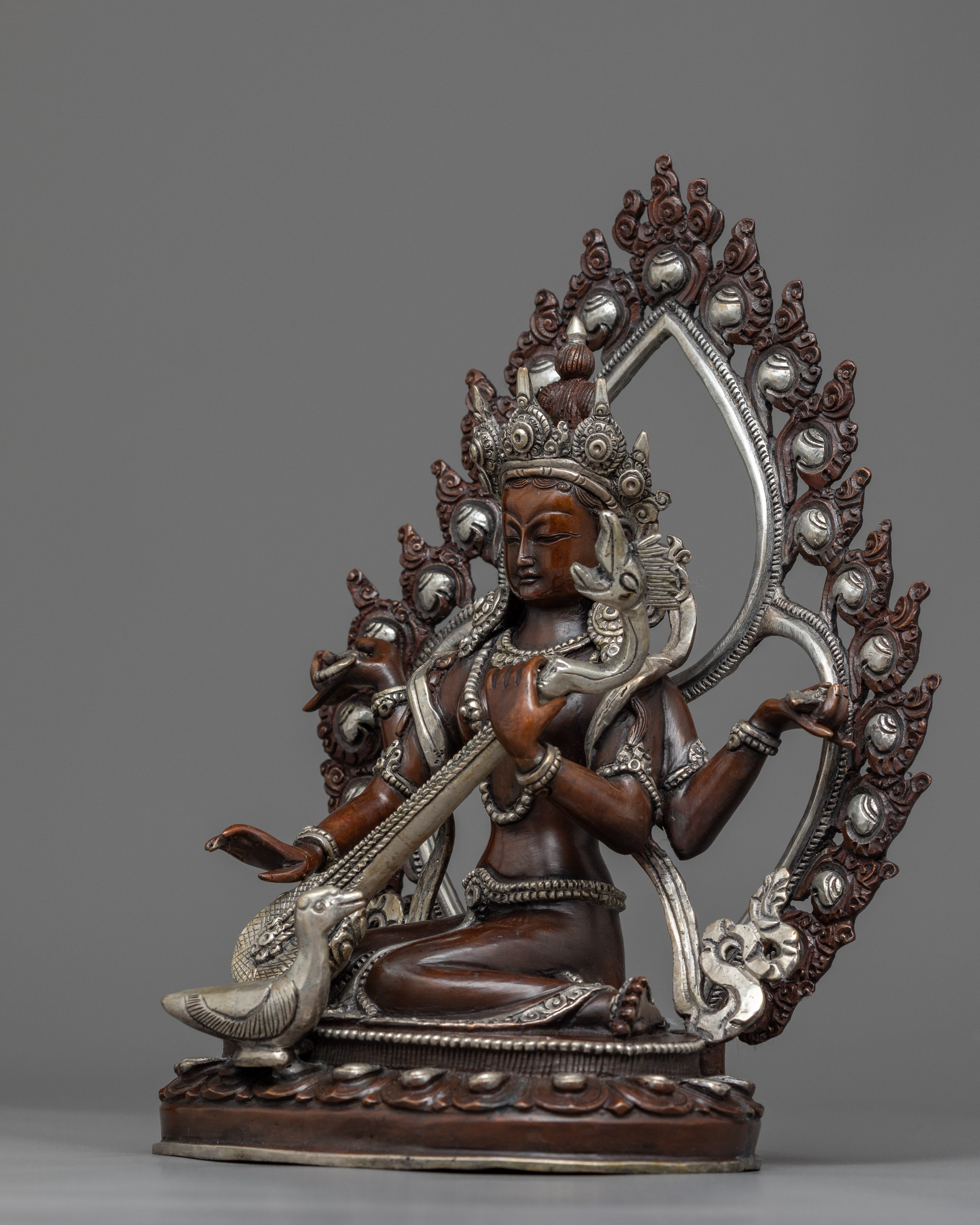 saraswati on swan