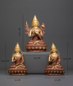 Tsongkhapa Set Statue