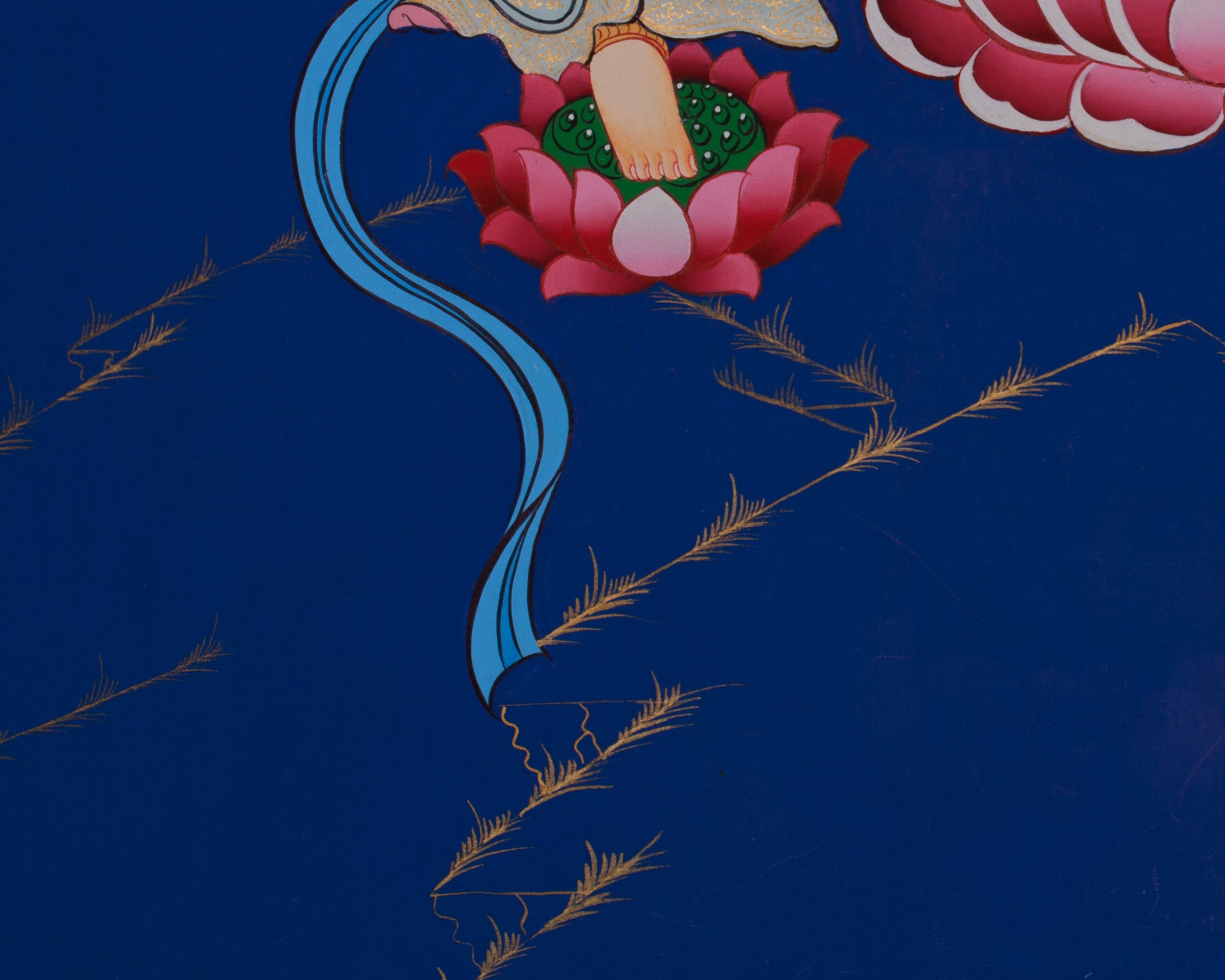 Standing Buddha Thangka | Symbol of Peace, Enlightenment, and Divine Grace
