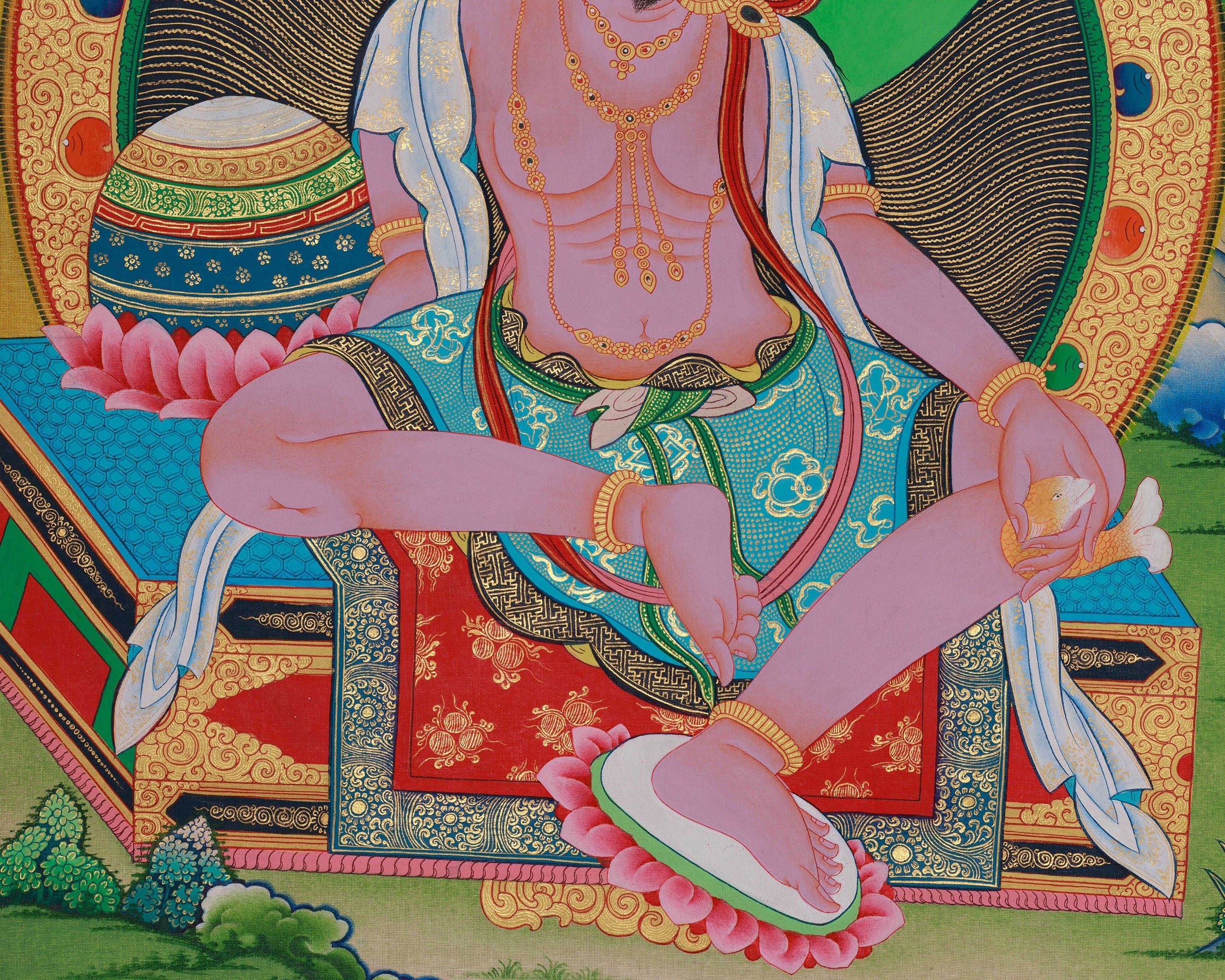 Tilopa Mahasiddha Thangka | Hand Painted Buddhist Master Art