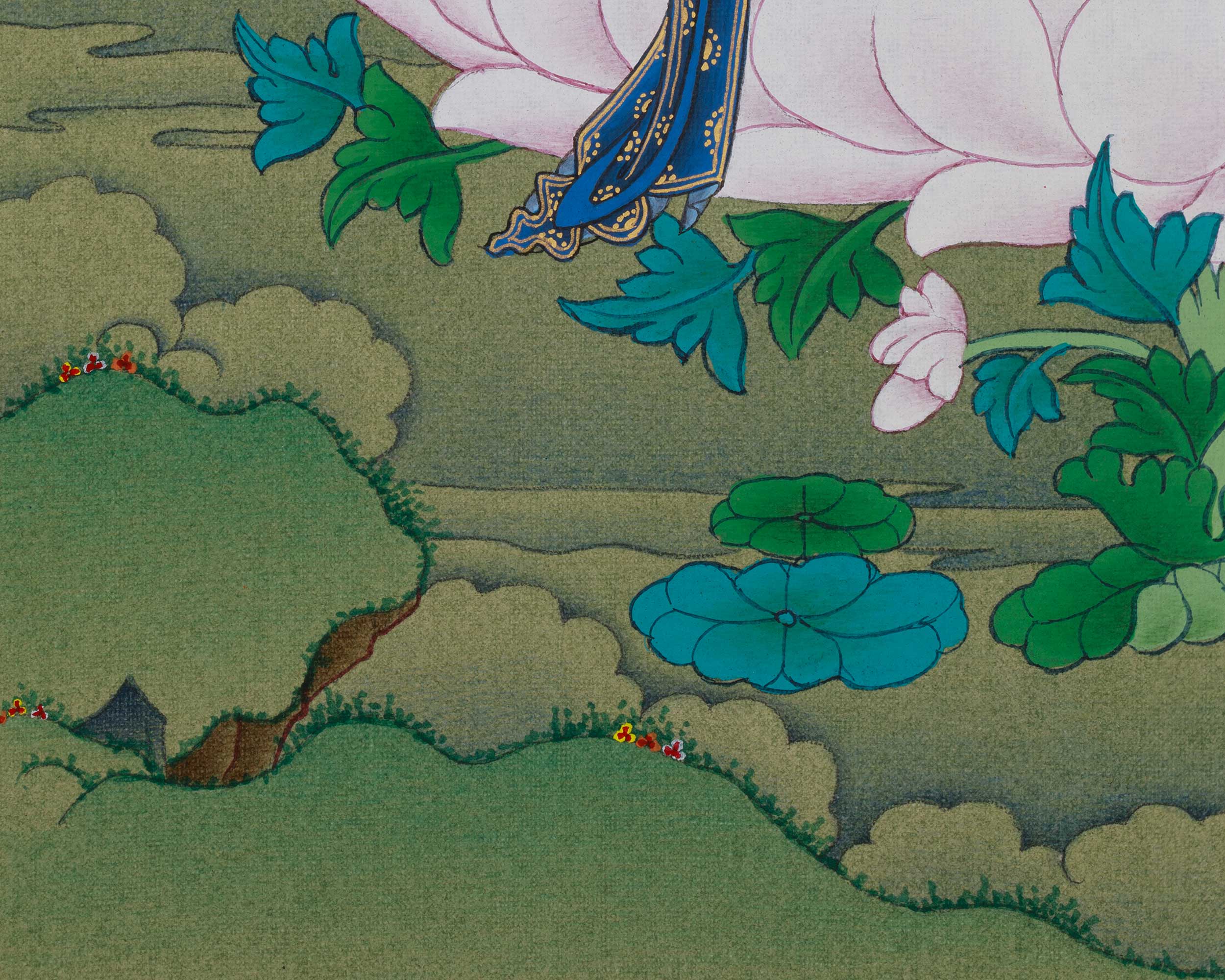 White Tara Bodhisattva of Longevity Thangka | Healing Deity