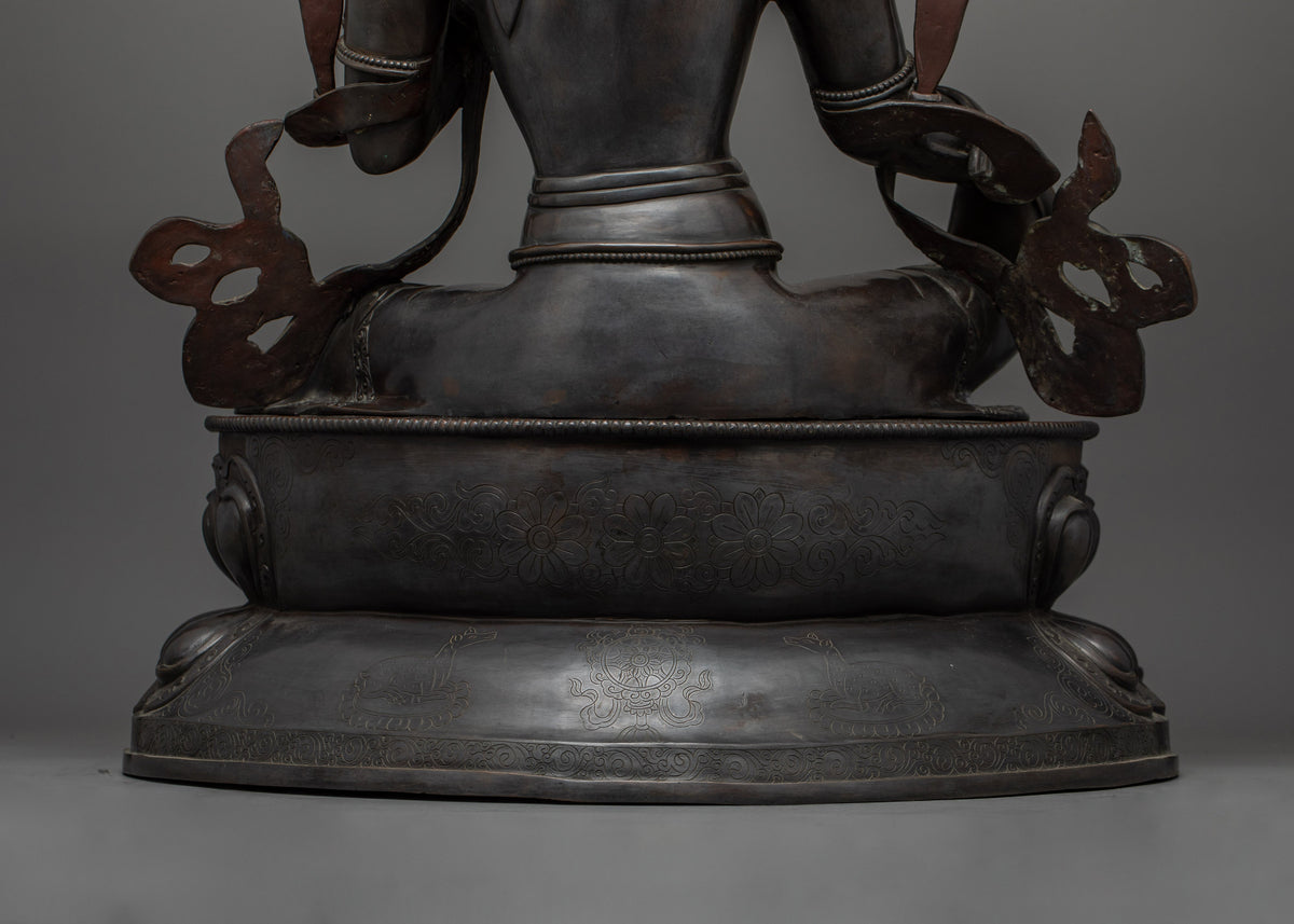 Longevity Deity Green Tara Compassion Goddess | Tibetan Healing Statue