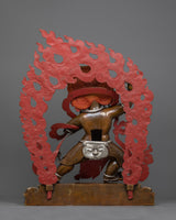 Silver Plated Vajrapani Statue