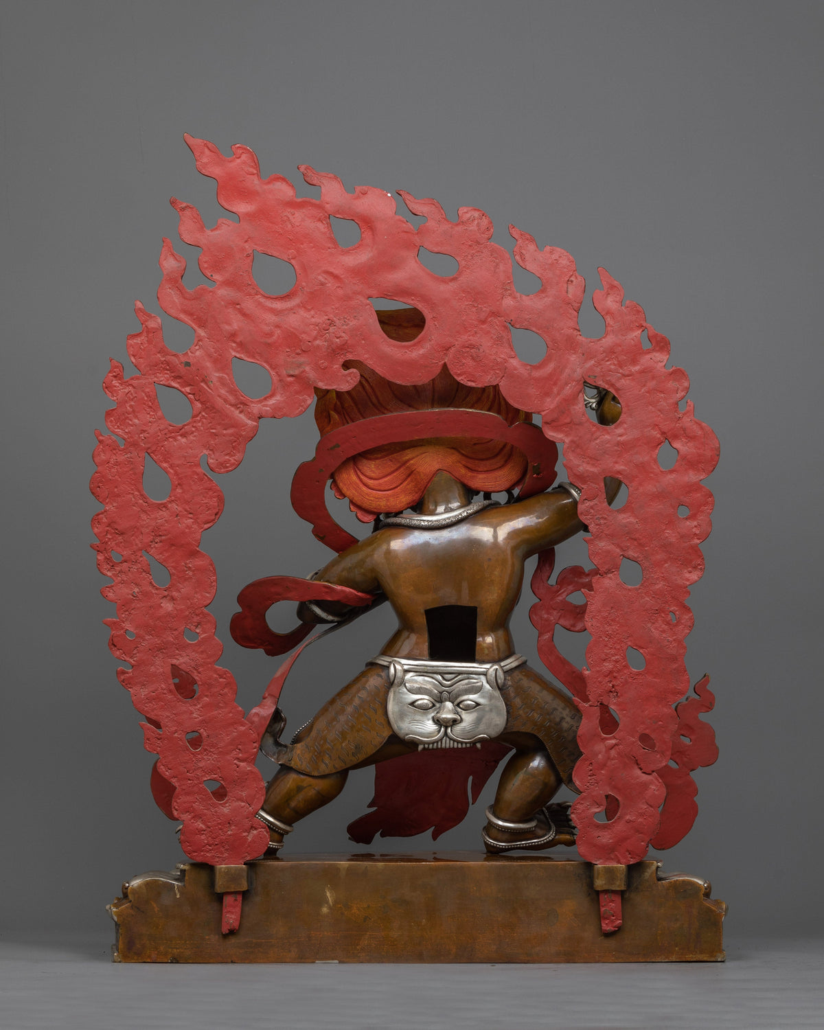 Silver Plated Vajrapani Statue