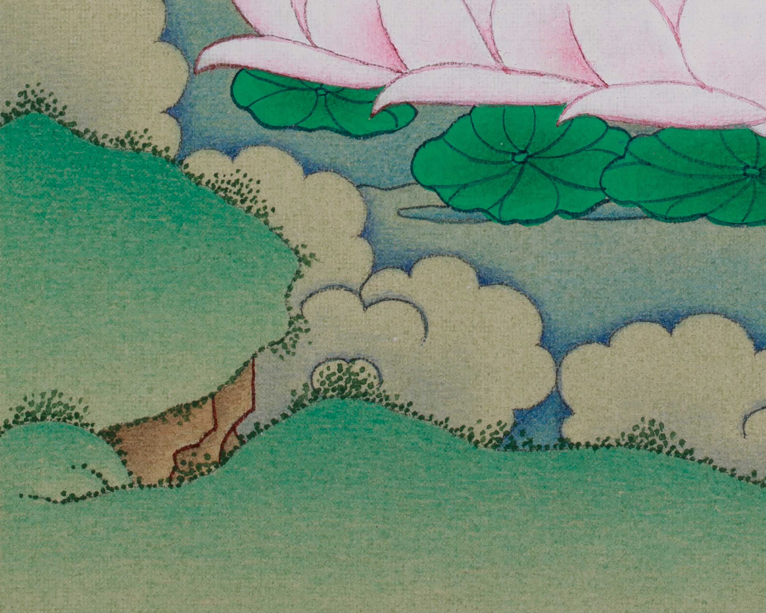 Chenrezig Meditation Thangka | Avalokiteshvara Art | Compassion Deity