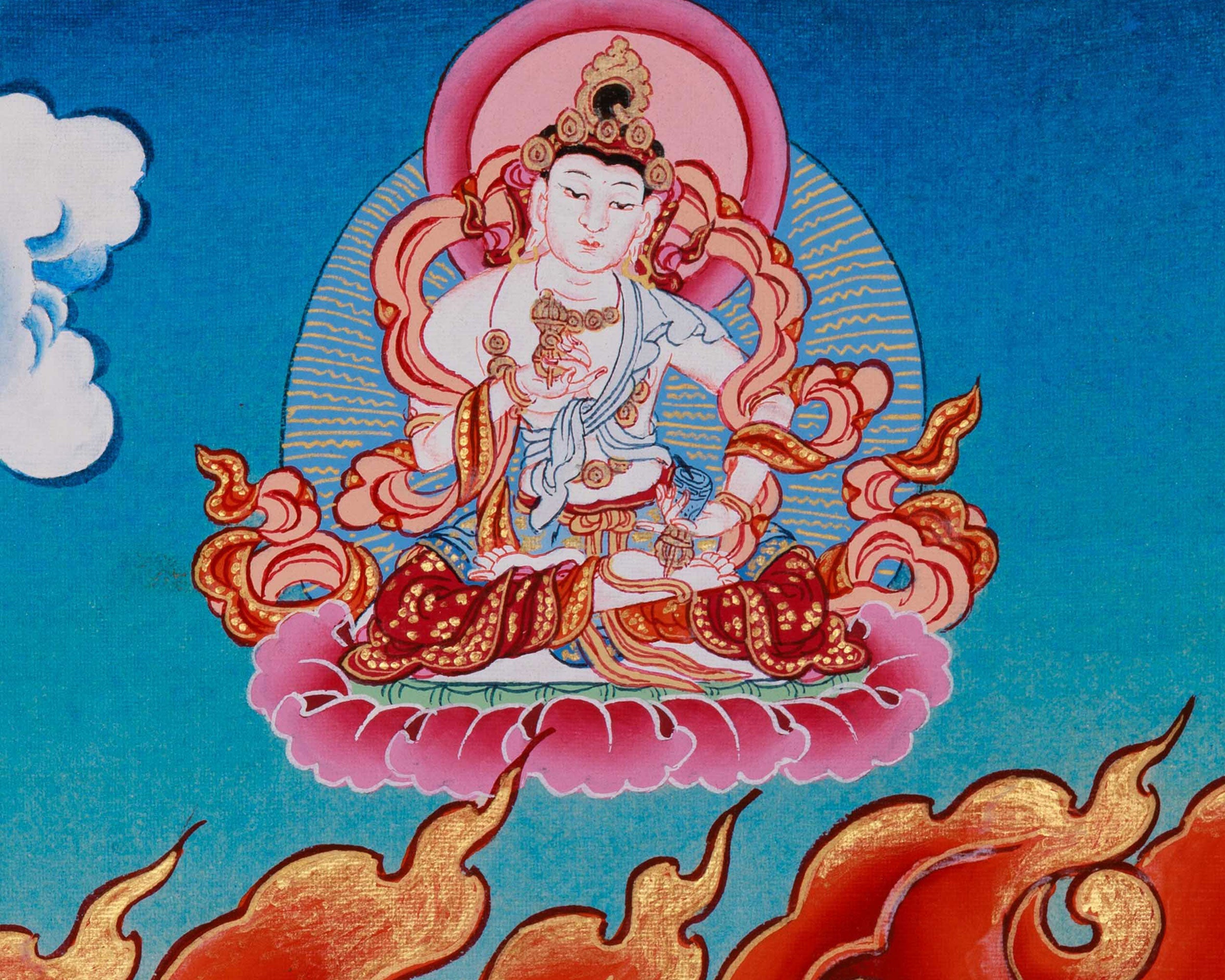 Vajrapani Protector Deity Thangka | Tibetan Dharma Guardian