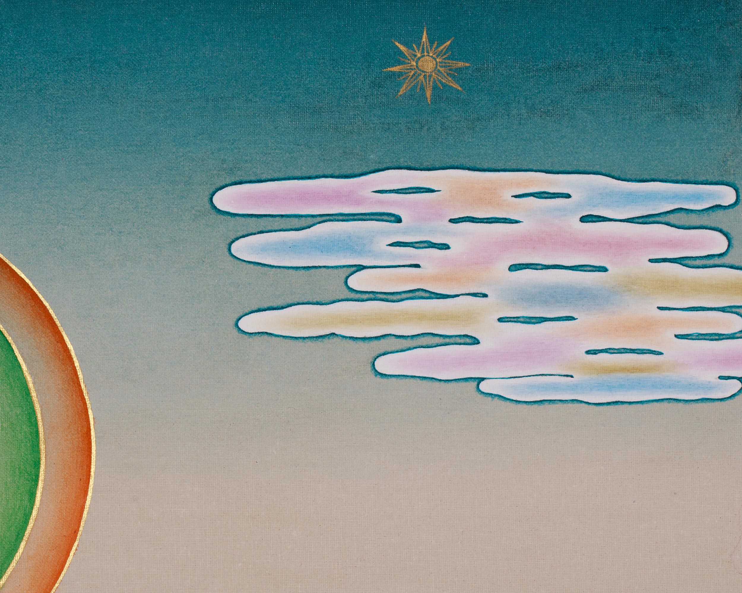 Standing Manjushri Thangka | Sacred Himalayan Wisdom Deity