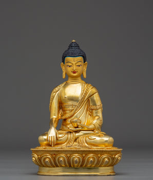 Golden Shakyamuni Buddha Sculpture