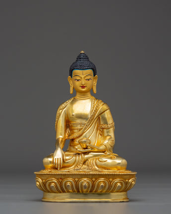 Golden Shakyamuni Buddha Sculpture