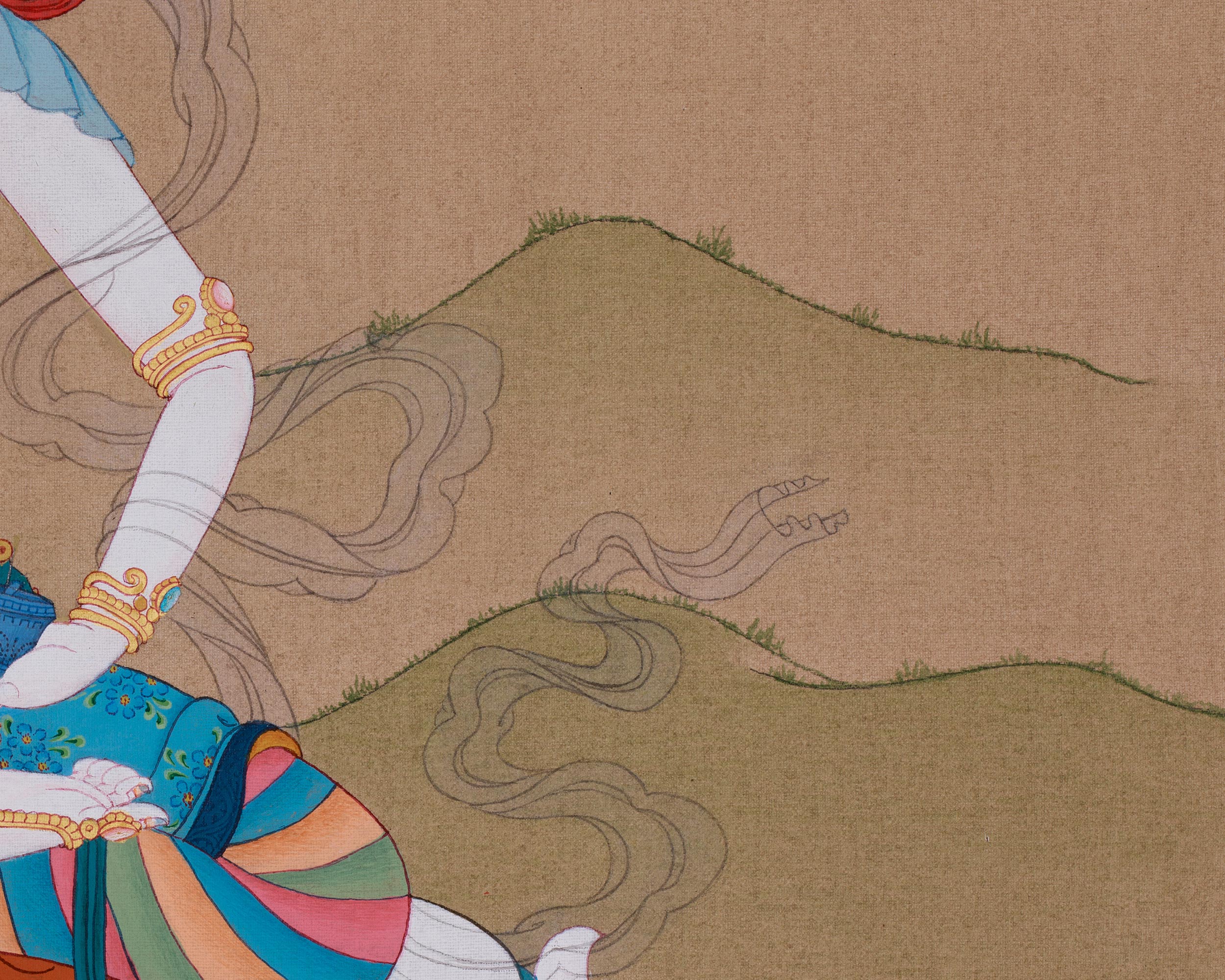 Vajrasattva Purity Deity | Karma Cleansing Ritual Art