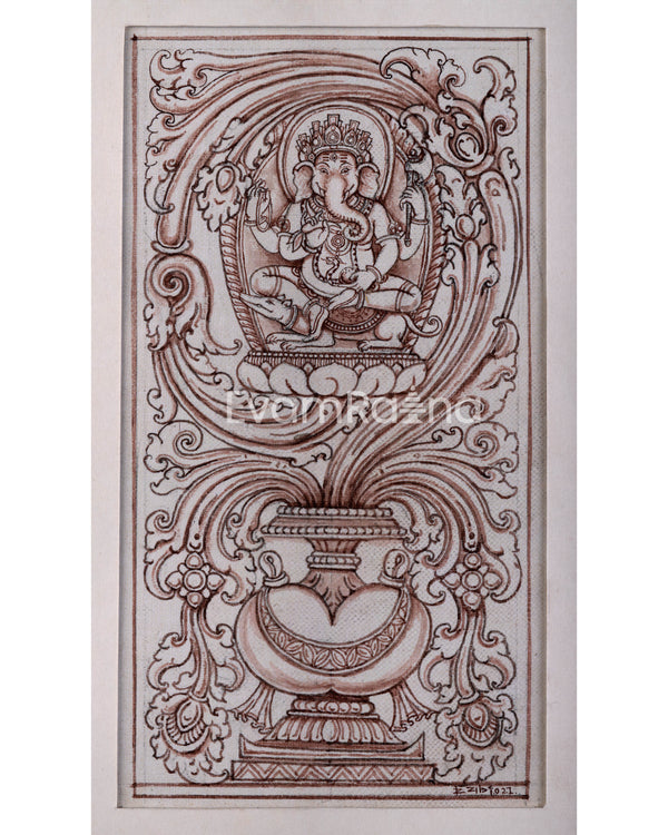 High-Quality Print For Ganesha Mantra