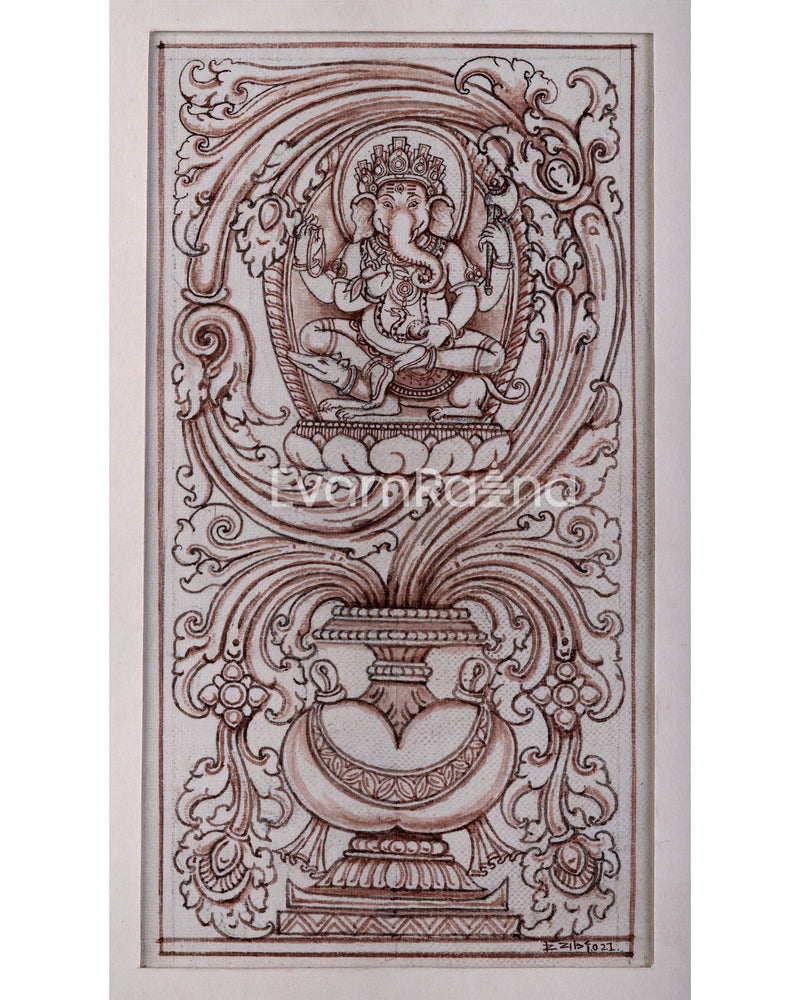 High-Quality Print For Ganesha Mantra