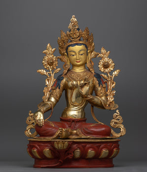 green-tara-gold-gilded-oxidized