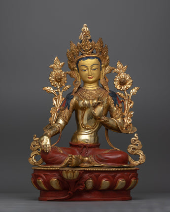 green-tara-gold-gilded-oxidized