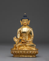 Golden Statue of Medicine Buddha