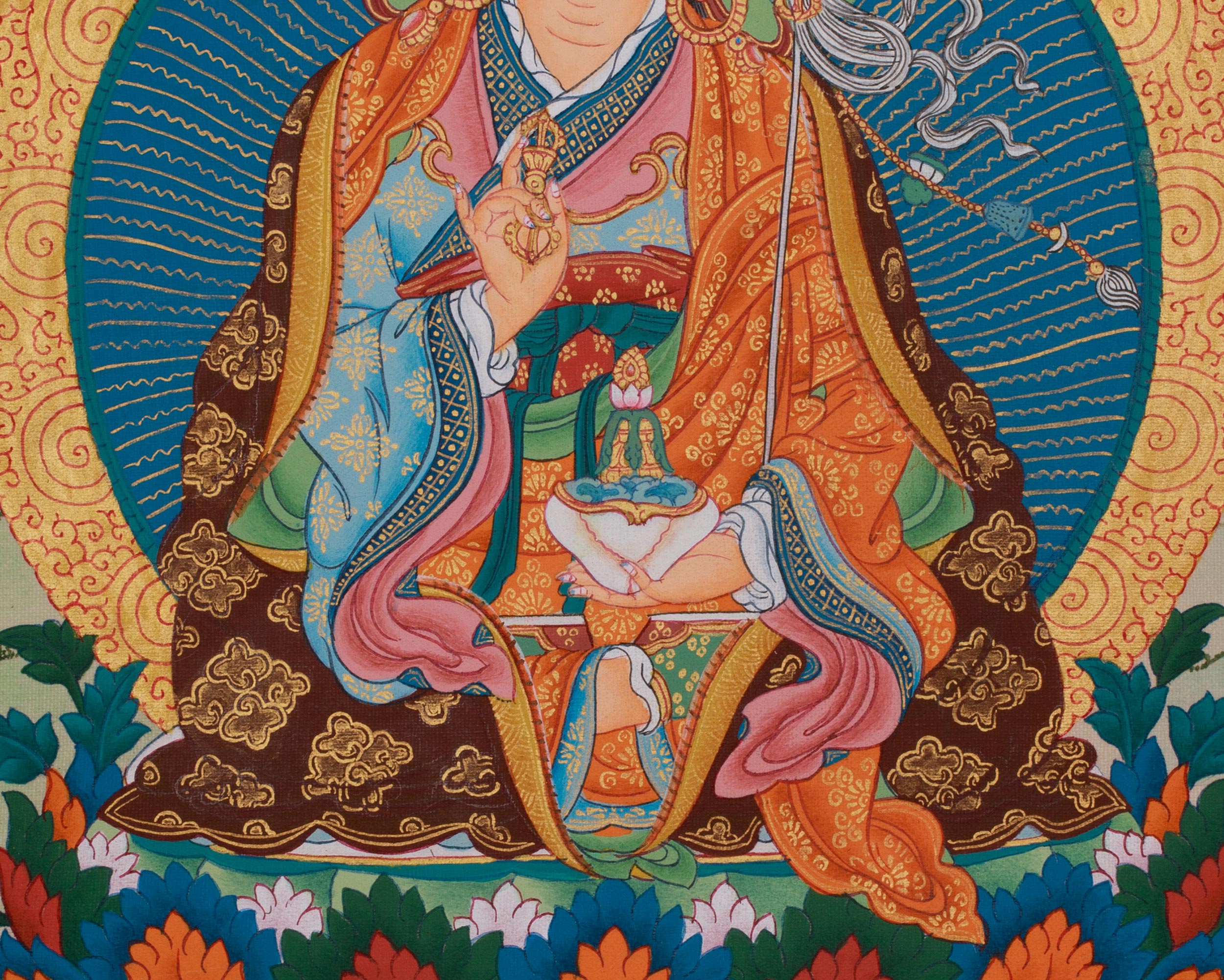 Himalayan Artwork of Guru Rinpoche | Spiritual Teacher | Enlightened Wisdom