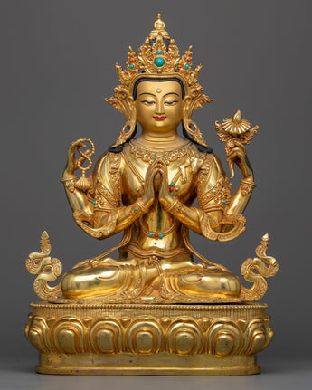 4 armed deity