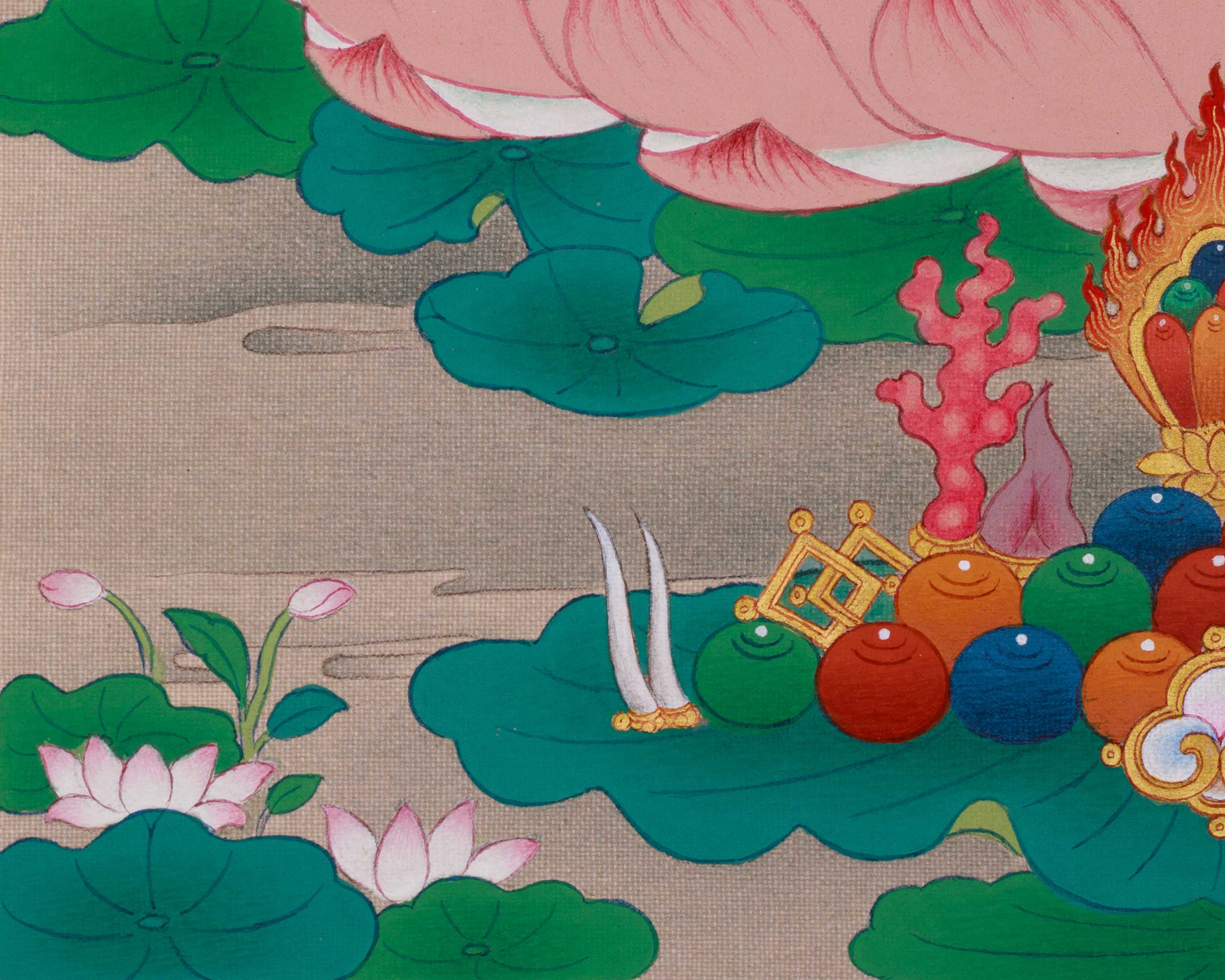 Dharma Teacher Shakyamuni Buddha Thangka | Buddha of Enlightenment