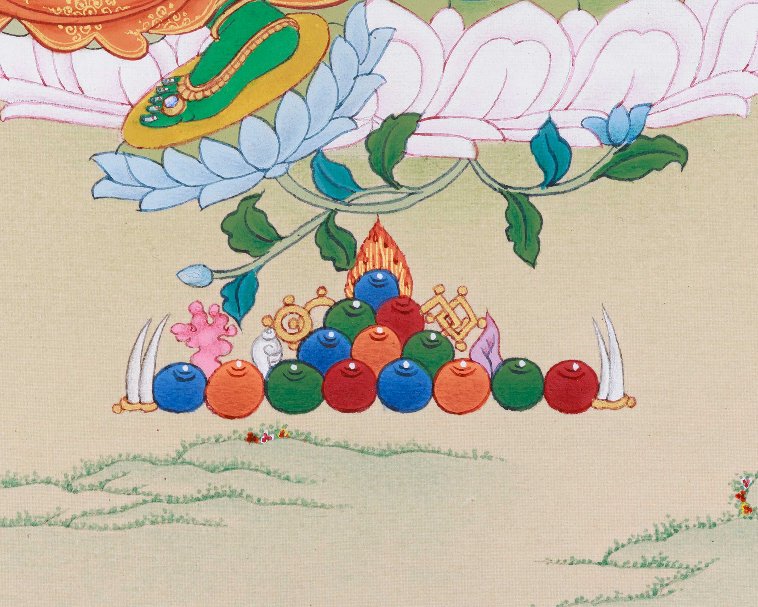 Traditional Shyama Tara Thangka | Green Tara, Goddess of Healing and Liberation