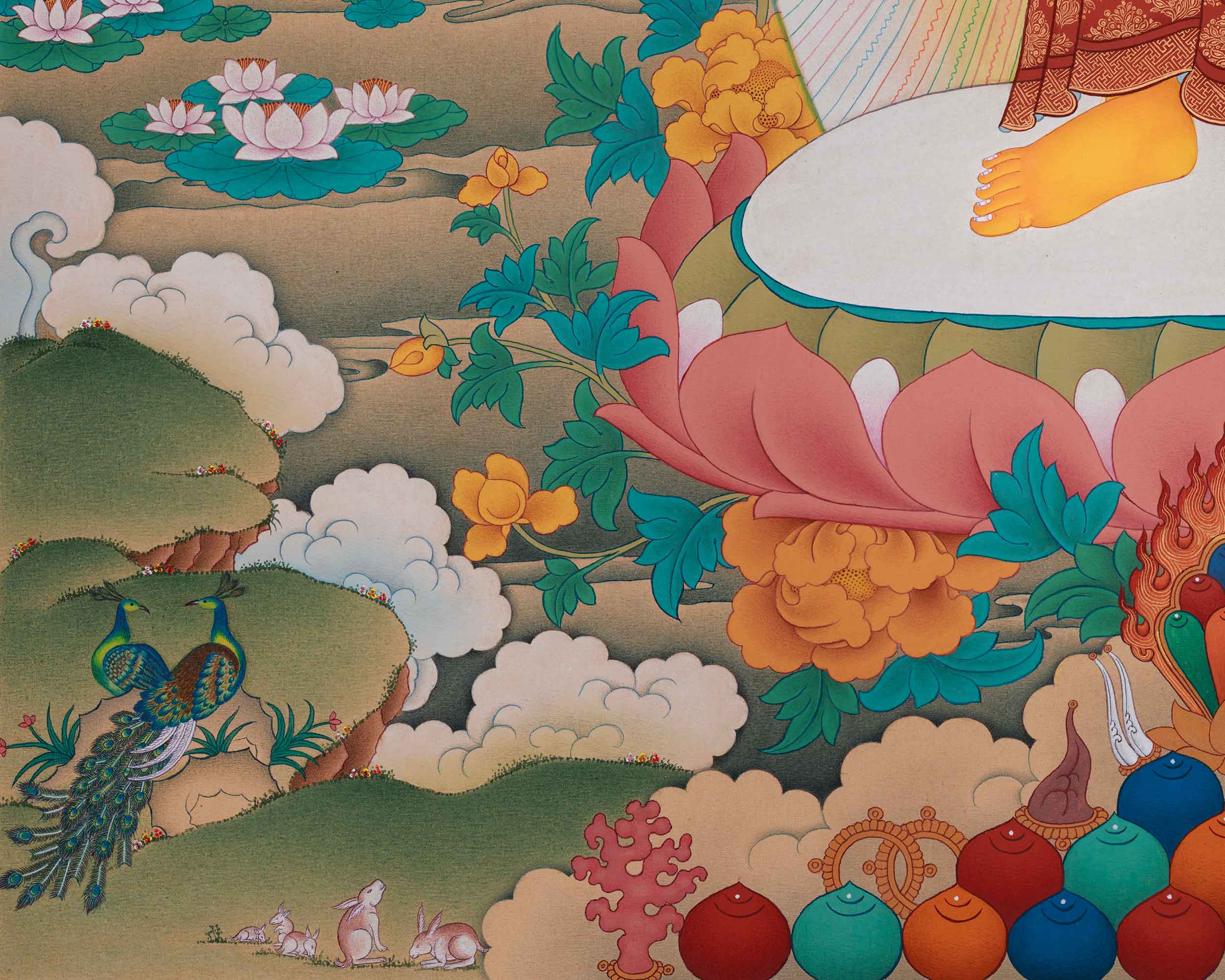 Standing Siddhartha Gautama Thangka | Founder of Buddhism