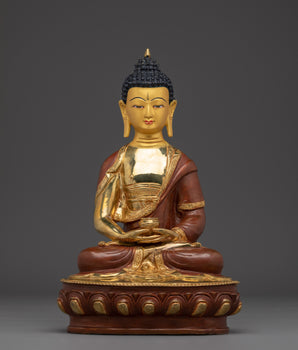 Amitabha Buddha Statue in 24K Gold