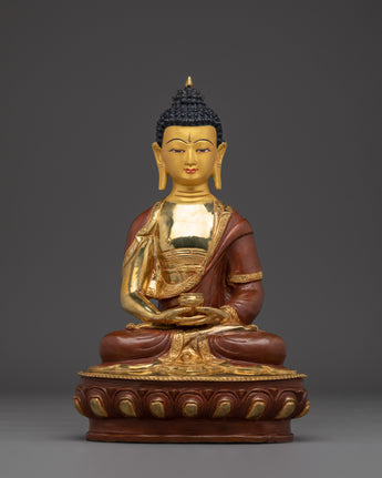 Amitabha Buddha Statue in 24K Gold