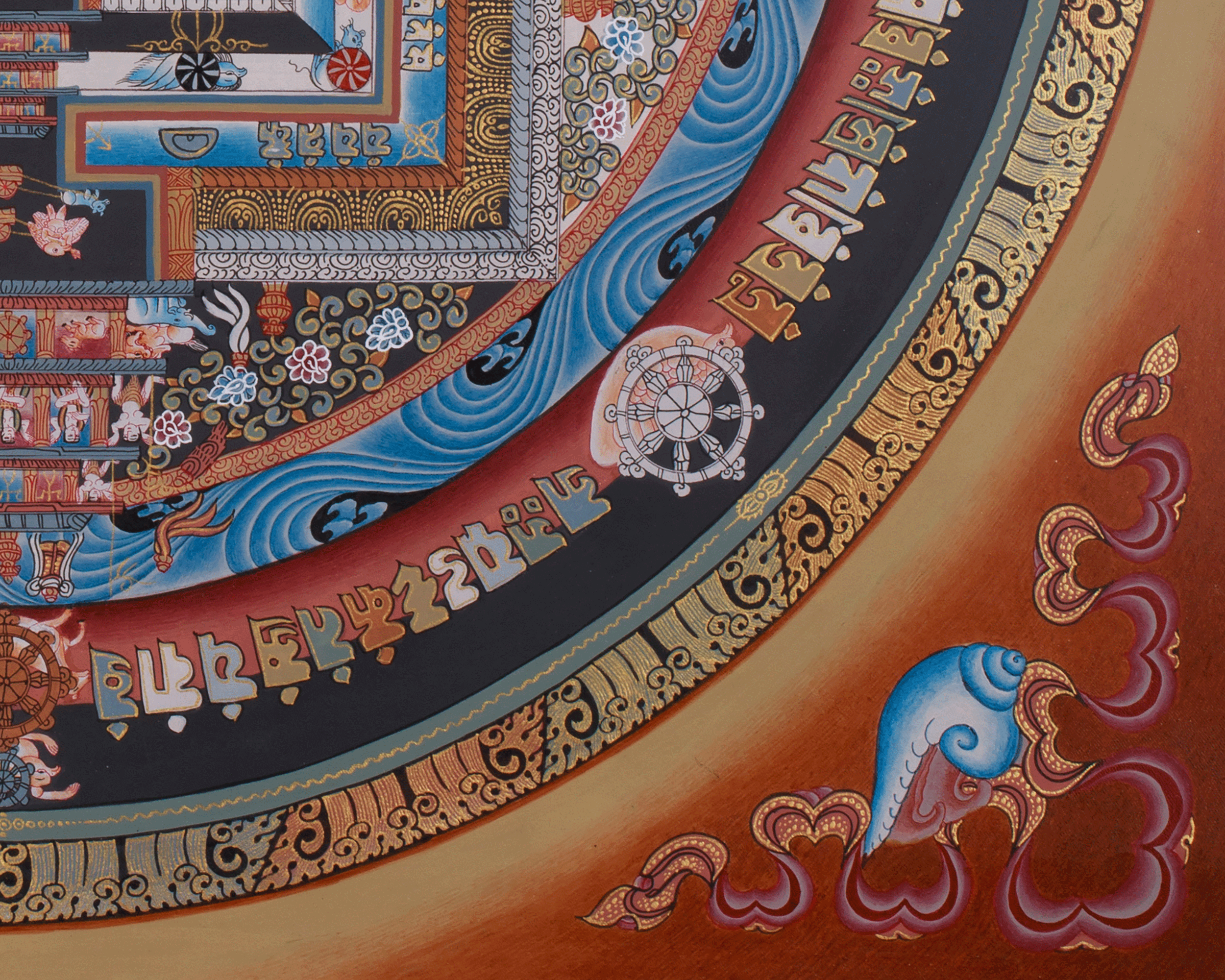 Kalachakra Mandala Meditation Art | Hand Painted Thangka