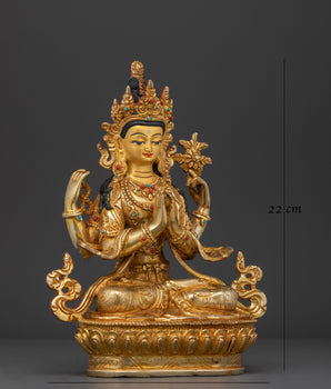 Chenrezig Handmade 22cm Statue | Embodiment of Compassion