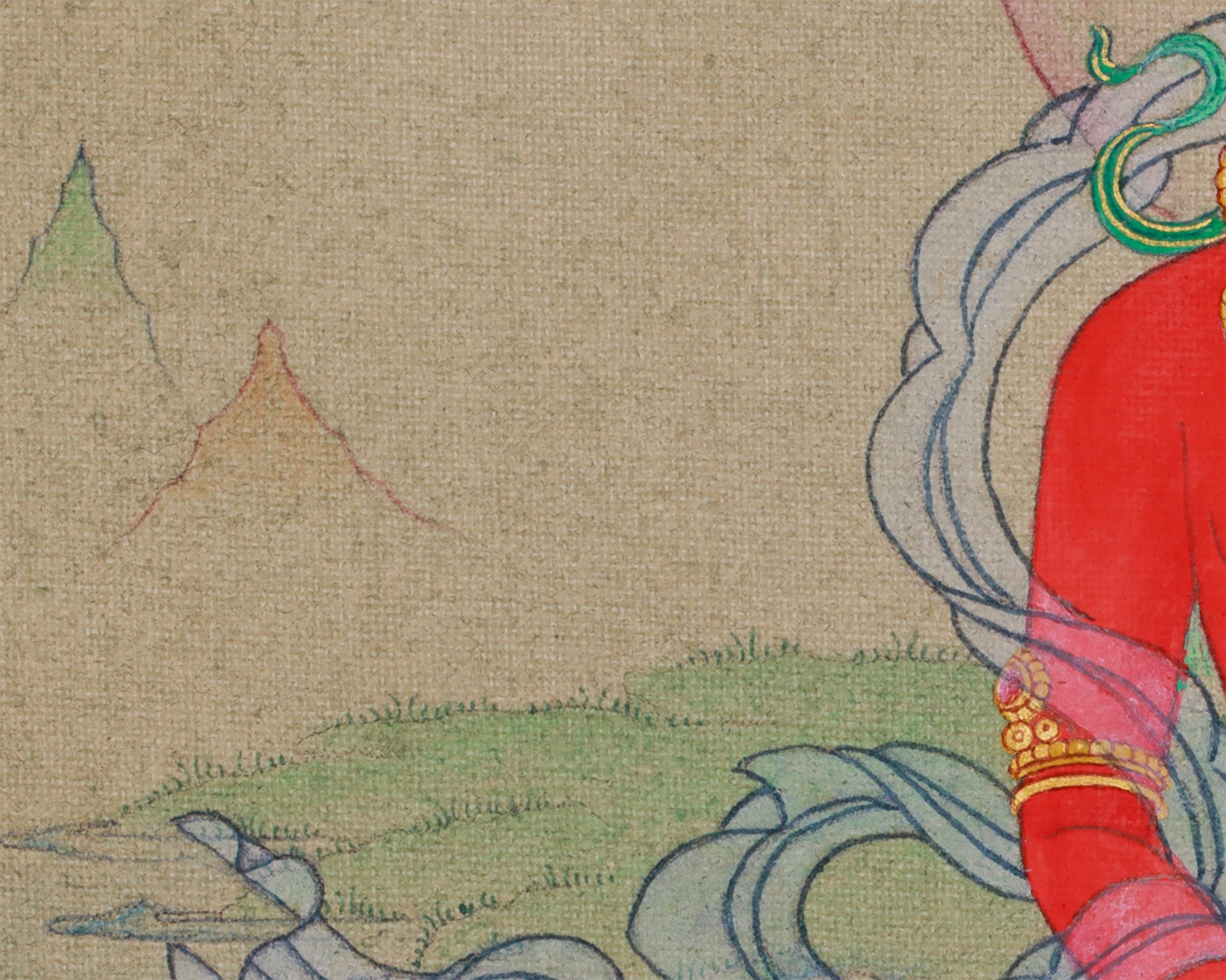 Buddha Amitayus Painting | Tibetan Art for Longevity and Wisdom