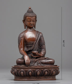 Historical Buddha Shakyamuni Sculpture | Hand Carved Statue for Meditation and Yoga