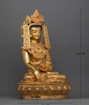 crown-buddha-shakyamuni-figure