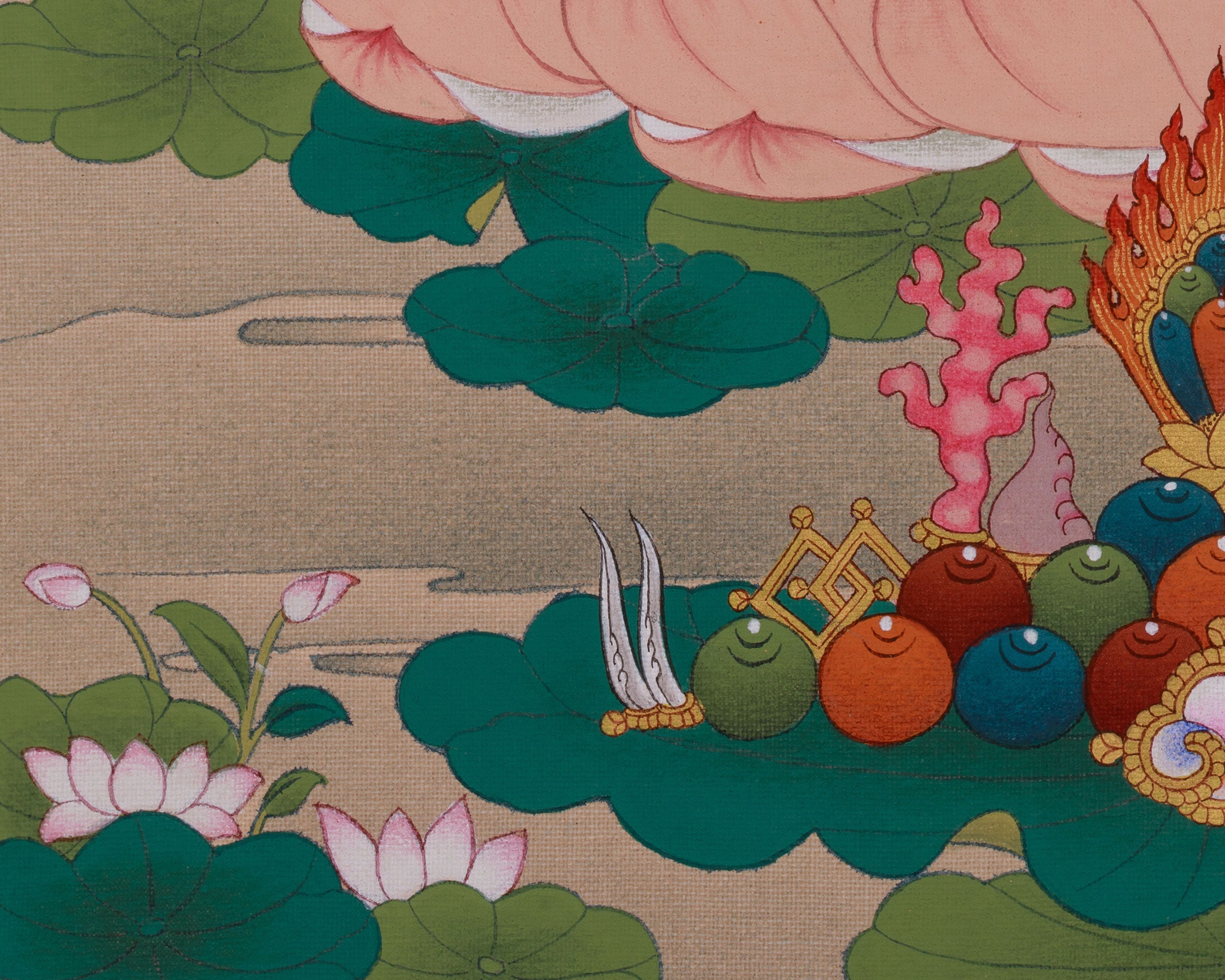 Peaceful Shakyamuni Buddha Artwork | Dharma Teacher | Symbolized Enlightenment